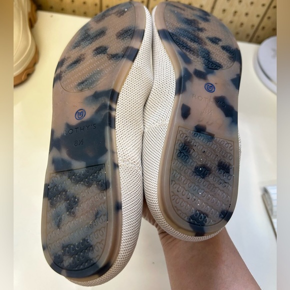 Rothy's Tan and Blue Flats with Minimalist Design - Picture 6 of 6